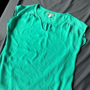 Green banana republic blouse XS